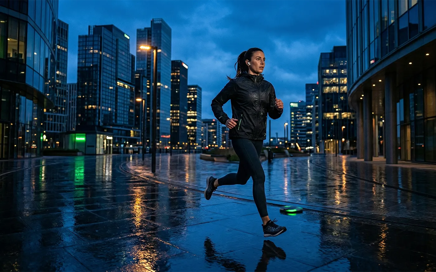 Evening running scenario